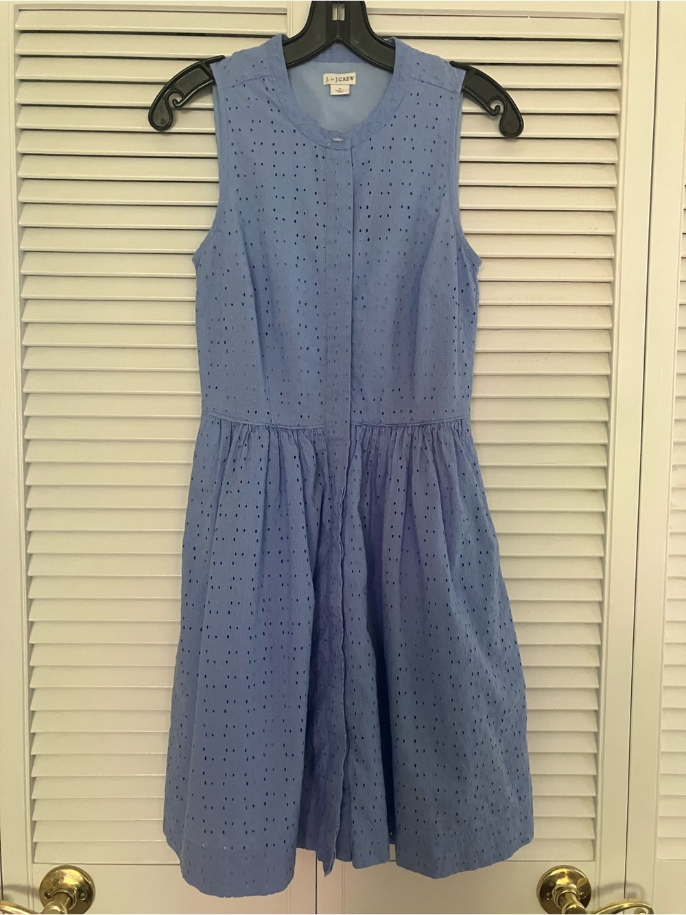 J. by J. Crew Blue Eyelet Dress
